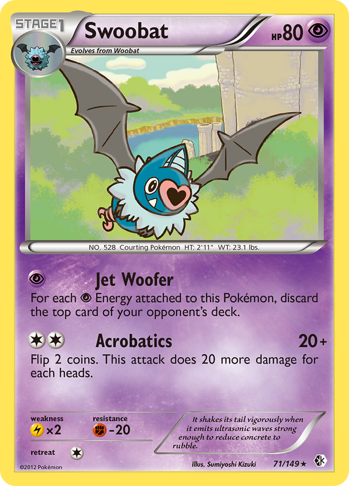 Swoobat (71/149) [Black & White: Boundaries Crossed] Pokémon