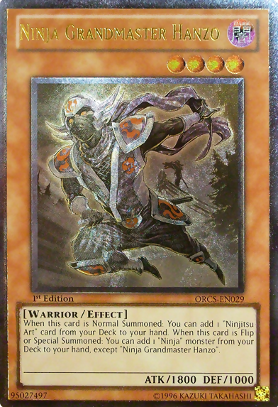 Ninja Grandmaster Hanzo [ORCS-EN029] Ultimate Rare Yu-Gi-Oh!