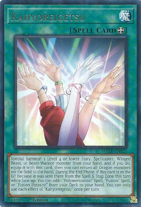 Kahyoreigetsu [MAZE-EN025] Rare Yu-Gi-Oh!