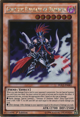 Gorz the Emissary of Darkness [PGL2-EN081] Gold Rare Yu-Gi-Oh!