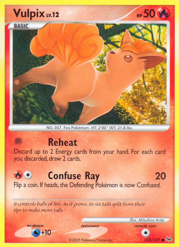 Vulpix (102/127) [Platinum: Base Set] Pokémon
