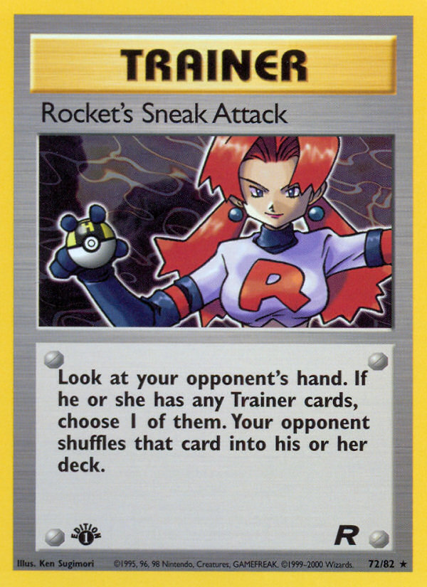 Rocket's Sneak Attack (72/82) [Team Rocket 1st Edition] Pokémon