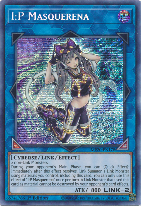 I:P Masquerena [MP20-EN178] Prismatic Secret Rare Yu-Gi-Oh!