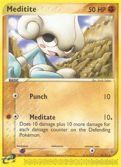 Meditite (37/97) [EX: Dragon] Pokémon