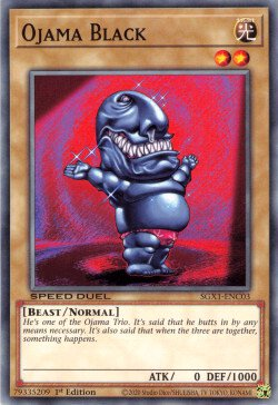 Ojama Black [SGX1-ENC03] Common Yu-Gi-Oh!