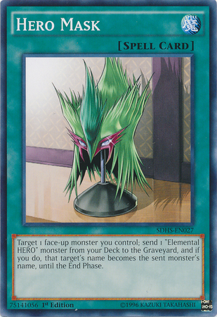 Hero Mask [SDHS-EN027] Common - Yugioh Cards For Your TCG Needs!
