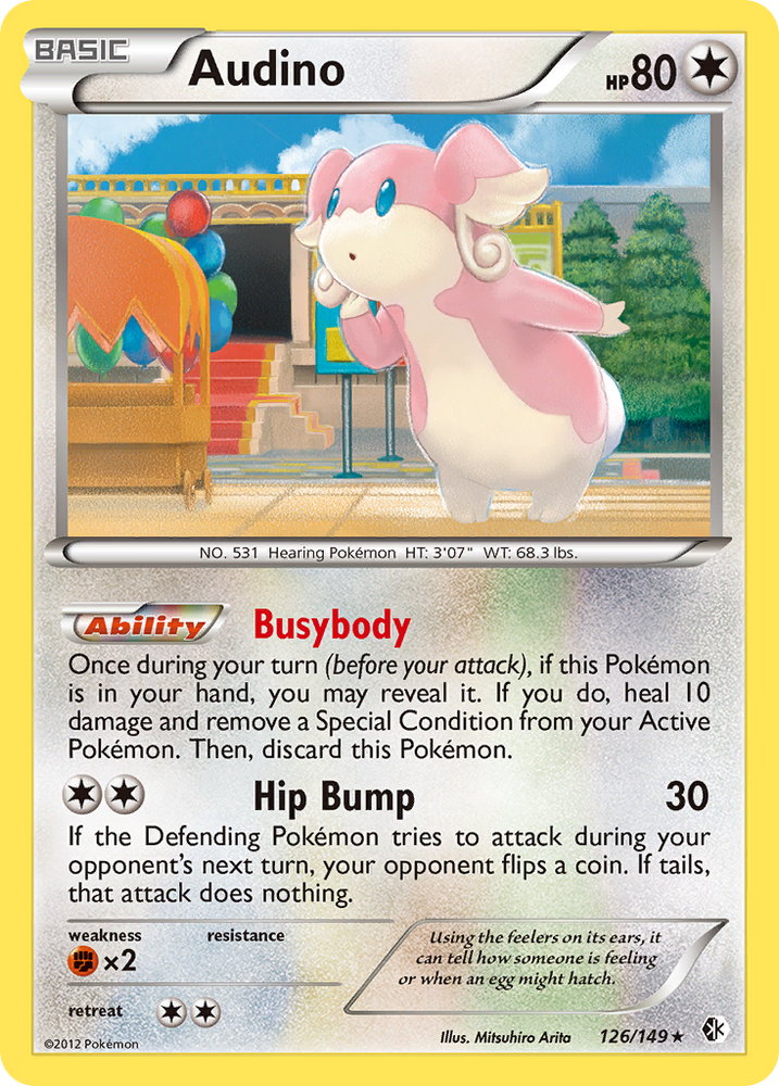 Audino (126/149) [Black & White: Boundaries Crossed] Pokémon