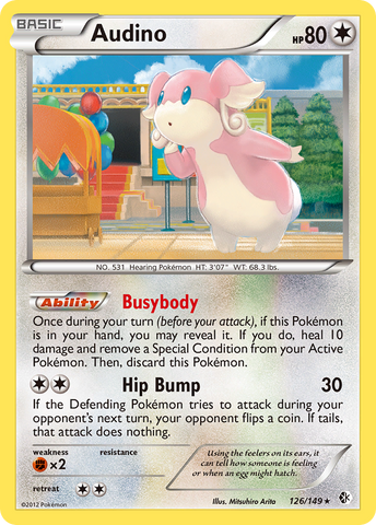 Audino (126/149) [Black & White: Boundaries Crossed] Pokémon