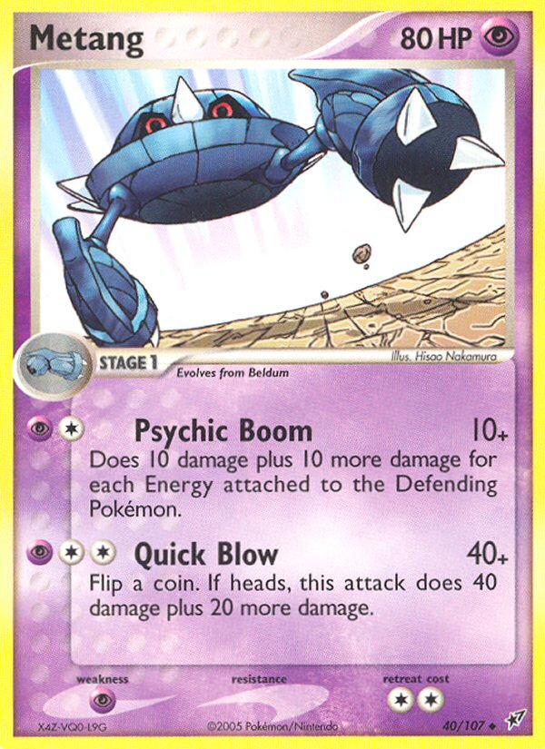 Metang (40/107) [EX: Deoxys] Pokémon