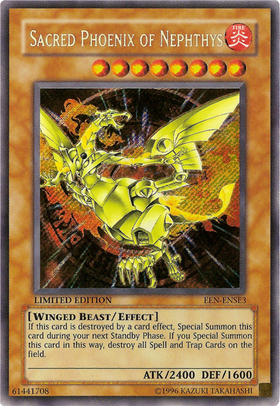 Sacred Phoenix of Nephthys [EEN-ENSE3] Secret Rare Yu-Gi-Oh!