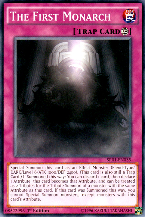 The First Monarch [SR01-EN035] Common Yu-Gi-Oh!