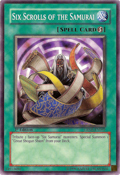 Six Scrolls of the Samurai [CRMS-EN059] Common Yu-Gi-Oh!