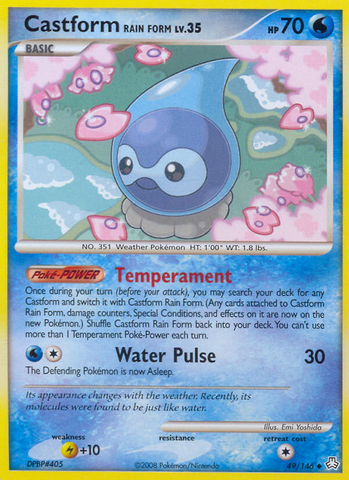 Castform Rain Form (49/146) [Diamond & Pearl: Legends Awakened] Pokémon
