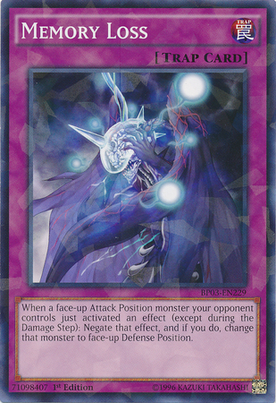 Memory Loss [BP03-EN229] Shatterfoil Rare Yu-Gi-Oh!