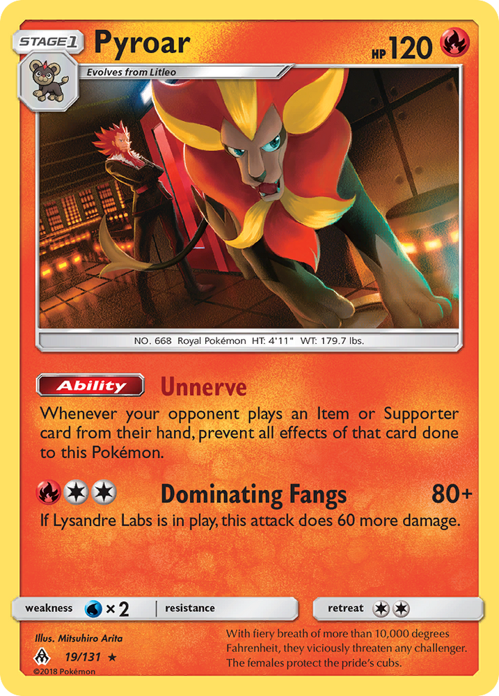 Pyroar (19/131) [Sun & Moon: Forbidden Light] Pokémon