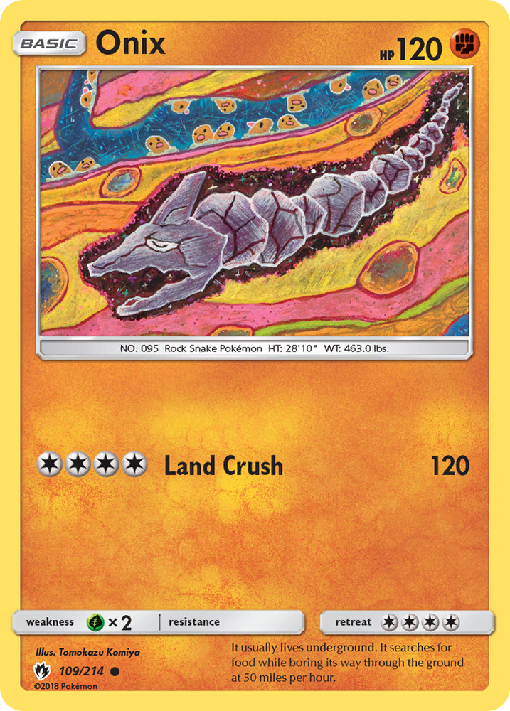 Onix (109/214) [Sun & Moon: Lost Thunder] Pokémon