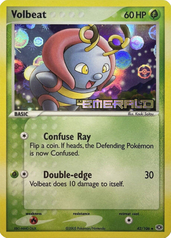 Volbeat (42/106) (Stamped) [EX: Emerald] Pokémon