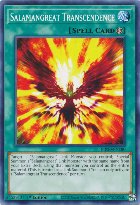Salamangreat Transcendence [MP20-EN180] Common Yu-Gi-Oh!