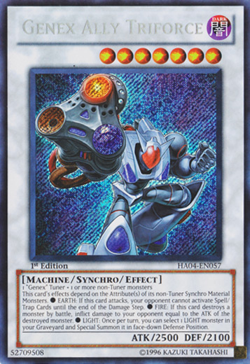Genex Ally Triforce [HA04-EN057] Secret Rare Yu-Gi-Oh!