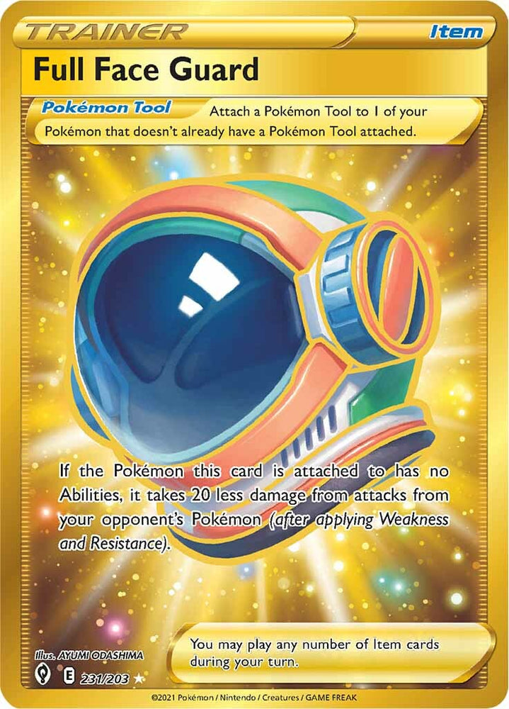 Full Face Guard (231/203) [Sword & Shield: Evolving Skies] Pokémon
