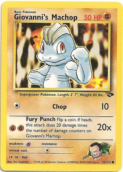 Giovanni's Machop (72/132) [Gym Challenge Unlimited] Pokémon