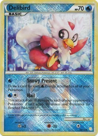 Delibird (39/123) (League Promo) [HeartGold & SoulSilver: Base Set] Pokémon