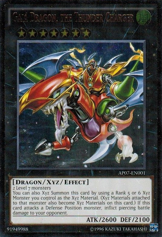 Gaia Dragon, the Thunder Charger [AP07-EN001] Ultimate Rare Yu-Gi-Oh!