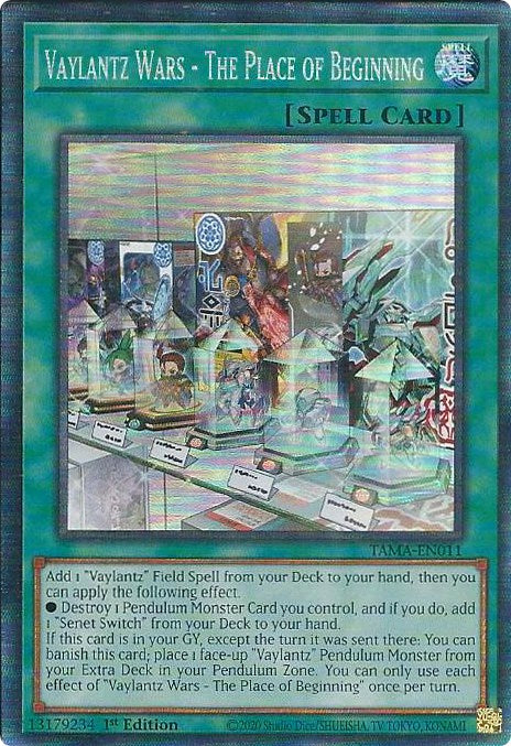 Vaylantz Wars - The Place of Beginning [TAMA-EN011] Collector's Rare Yu-Gi-Oh!