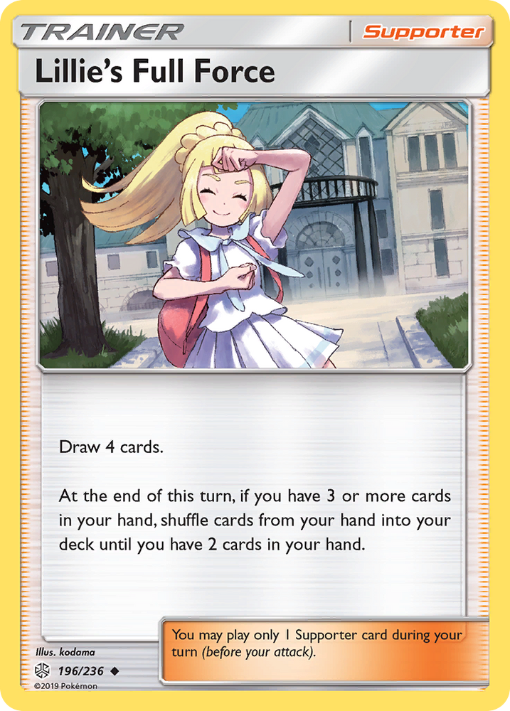 Lillie's Full Force (196/236) [Sun & Moon: Cosmic Eclipse] Pokémon