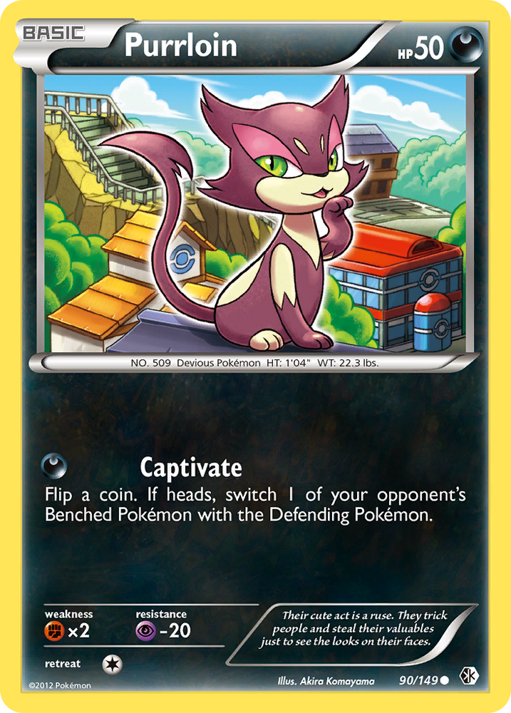 Purrloin (90/149) [Black & White: Boundaries Crossed] Pokémon