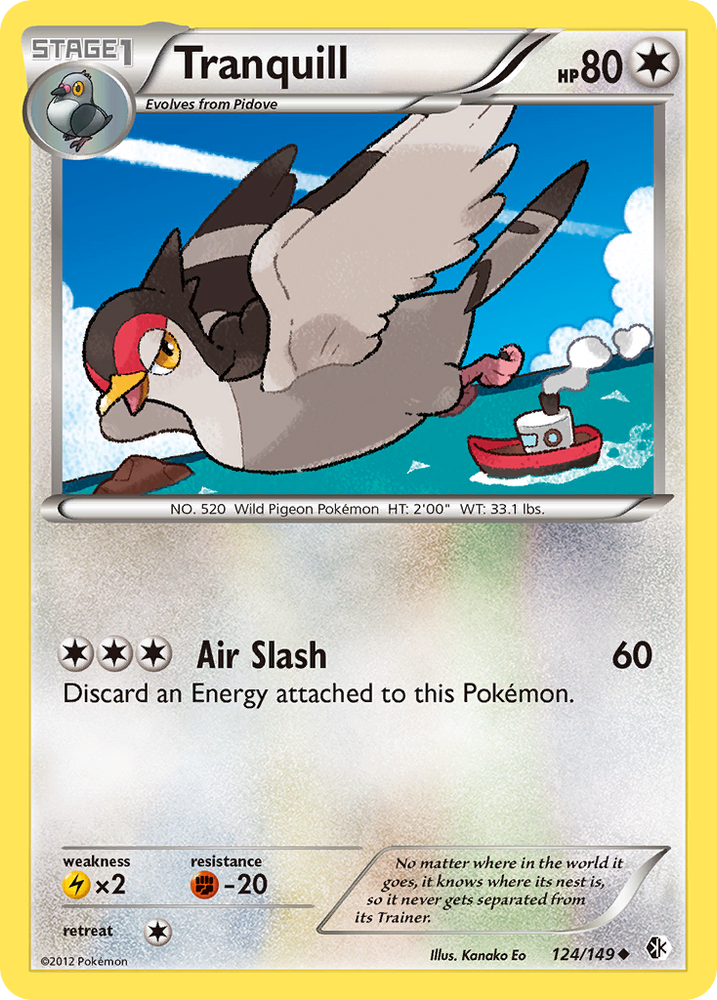 Tranquill (124/149) [Black & White: Boundaries Crossed] Pokémon