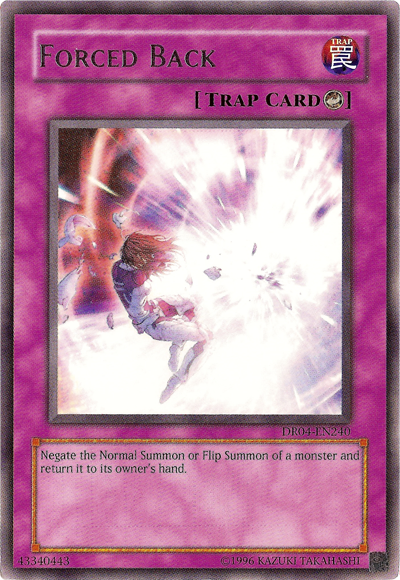 Forced Back [DR04-EN240] Rare Yu-Gi-Oh!