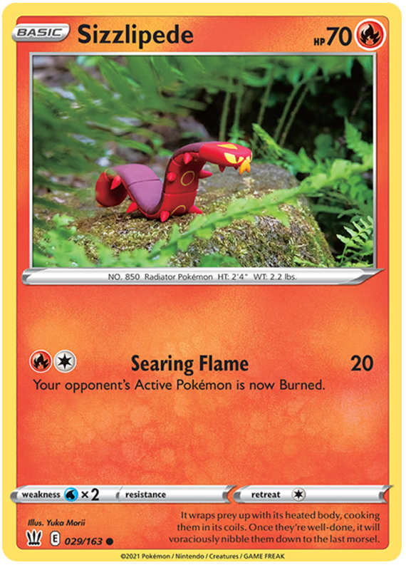 Sizzlipede (029/163) [Sword & Shield: Battle Styles] Pokémon