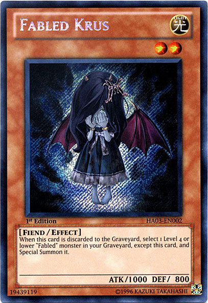 Fabled Krus [HA03-EN002] Secret Rare Yu-Gi-Oh!