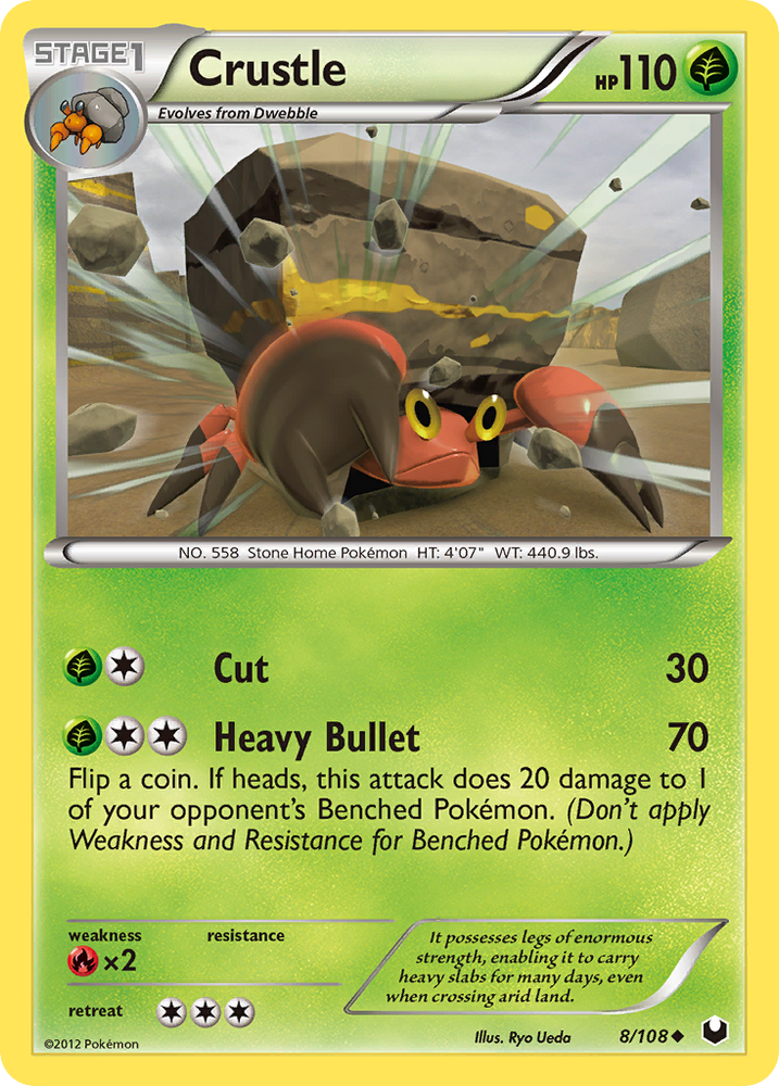 Crustle (8/108) [Black & White: Dark Explorers] Pokémon
