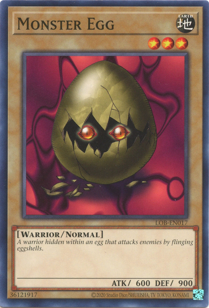 Monster Egg (25th Anniversary) [LOB-EN017] Common Yu-Gi-Oh!