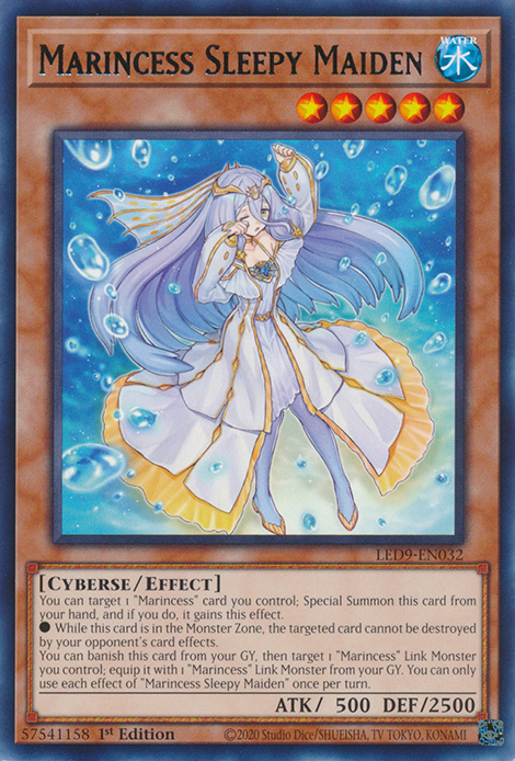 Marincess Sleepy Maiden [LED9-EN032] Rare Yu-Gi-Oh!