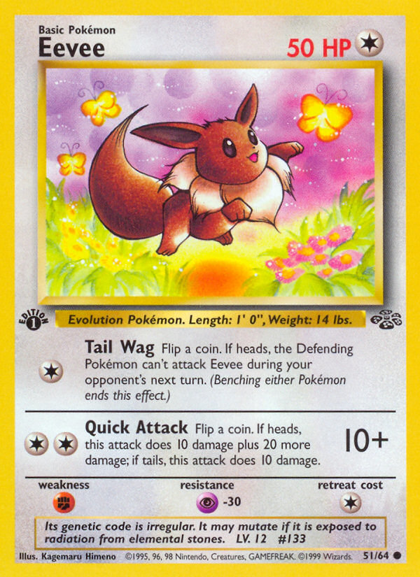 Eevee (51/64) [Jungle 1st Edition] Pokémon