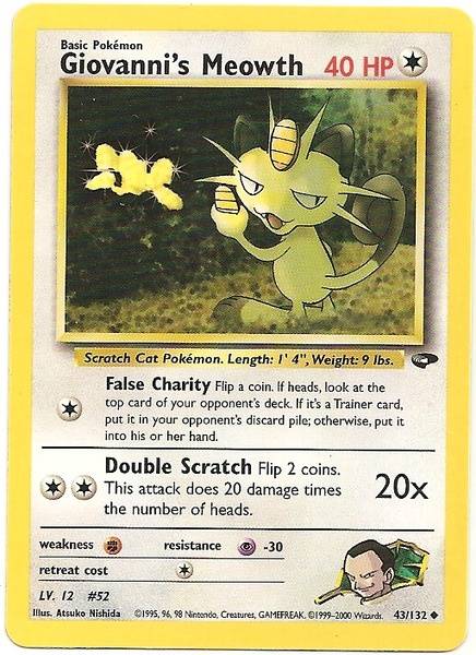 Giovanni's Meowth (43/132) [Gym Challenge Unlimited] Pokémon