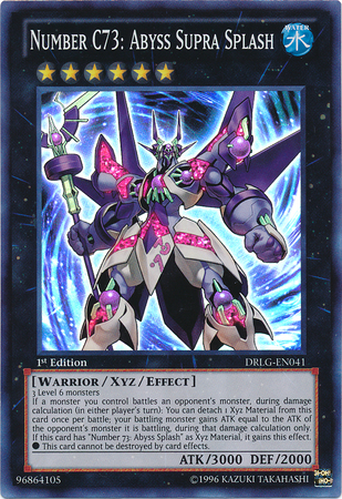 Number C73: Abyss Supra Splash [DRLG-EN041] Super Rare Yu-Gi-Oh!