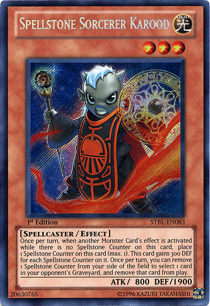 Spellstone Sorcerer Karood [STBL-EN083] Secret Rare Yu-Gi-Oh!