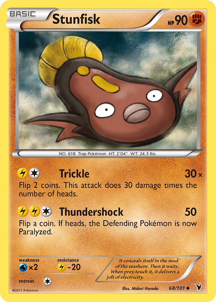 Stunfisk (68/101) [Black & White: Noble Victories] Pokémon