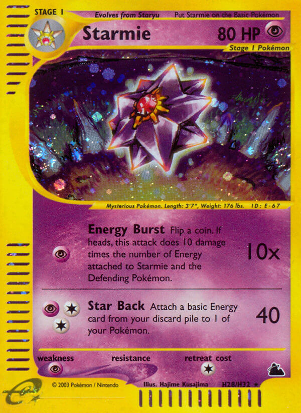 Starmie (H28/H32) [Skyridge] Pokémon