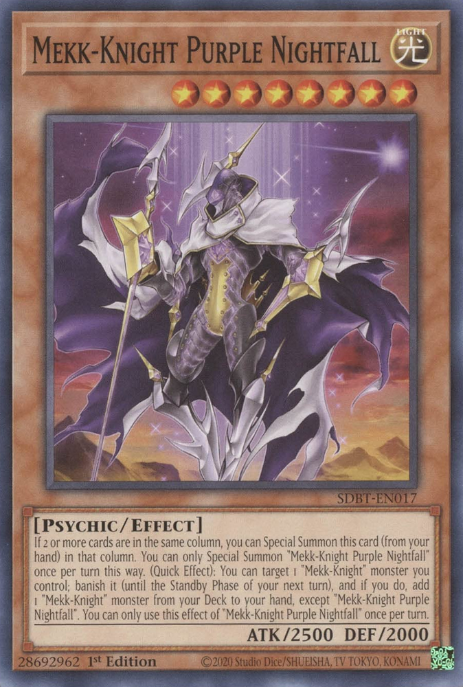 Mekk-Knight Purple Nightfall [SDBT-EN017] Common Yu-Gi-Oh!
