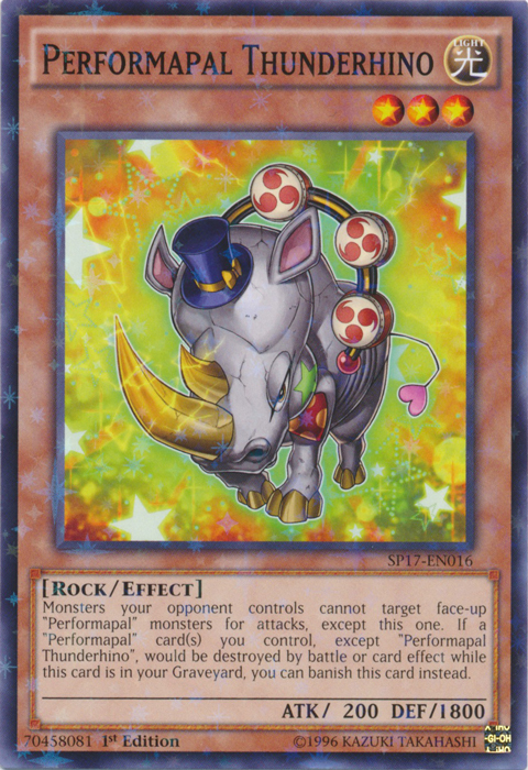 Performapal Thunderhino [SP17-EN016] Starfoil Rare Yu-Gi-Oh!