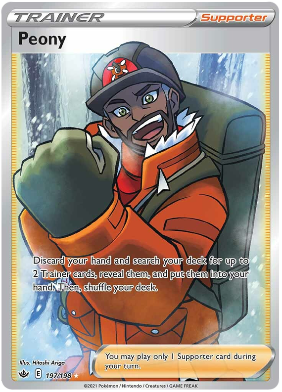 Peony (197/198) [Sword & Shield: Chilling Reign] Pokémon