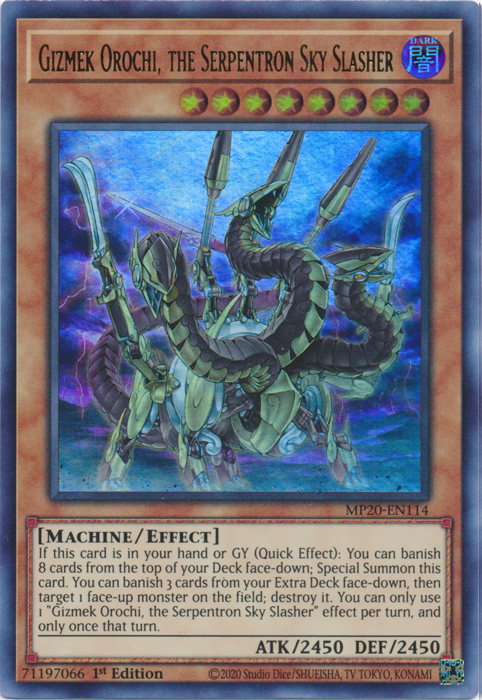 Gizmek Orochi, the Serpentron Sky Slasher [MP20-EN114] Ultra Rare Yu-Gi-Oh!