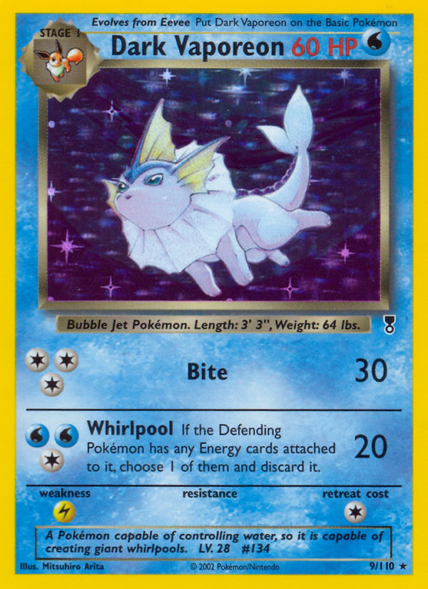 Dark Vaporeon (9/110) [Legendary Collection] Pokémon