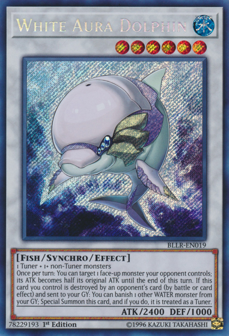 White Aura Dolphin [BLLR-EN019] Secret Rare Yu-Gi-Oh!