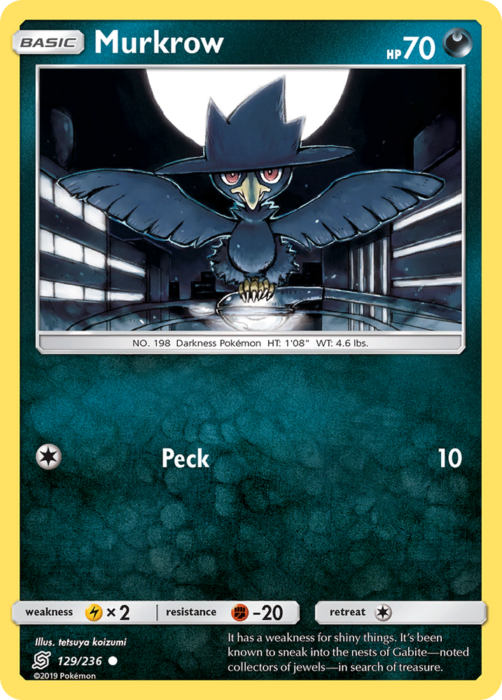 Murkrow (129/236) [Sun & Moon: Unified Minds] Pokémon